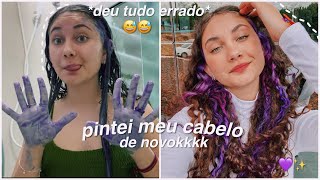 pintando meu cabelo de novokkkkk [upl. by Nikolas]