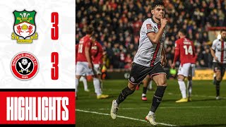 6 Goals amp Red Card as Egan goal secures replay 😳  Wrexham 33 Sheffield United  FA Cup Highlights [upl. by Ryann]