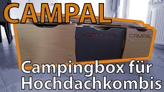 CAMPAL CampingBox für Hochdachkombi Dacia Dokker  Auto als MiniCamper nutzen [upl. by Knowland290]