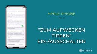 Bildschirm durch Tippen aufwecken  Apple iPhone iOS 15 [upl. by Baseler725]