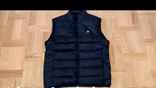 Lyle amp Scott Wadded Gilet  Jet Black [upl. by Enaasiali921]