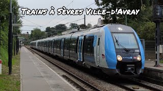 Quelques trains à Sèvres VilledAvray [upl. by Notle]