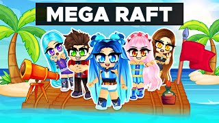 We built a MEGA RAFT in Roblox [upl. by Tiffi828]