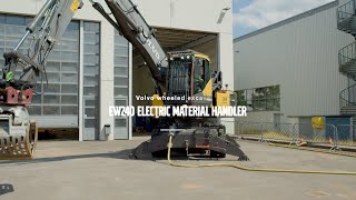 Revolutionizing Material Handling The Electric Grid EW240 Wheeled Excavator [upl. by Heyer493]