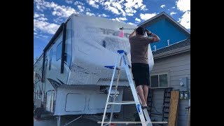 Washing the Camper with my Foam Cannon Time Lapse [upl. by Benedick]