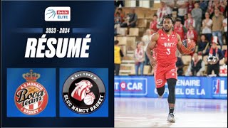 Monaco vs Nancy  Resume 20232024  LNB Officiel [upl. by Tnirb554]