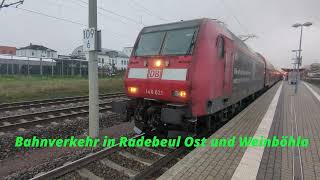 Bahnverkehr in Radebeul Ost und Weinböhla deutschebahn vvo dbregio [upl. by Nemlaz]