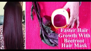 Natural Beetroot hair mask How to get Long  Soft  Smooth Hair with Beetroot  Faster Hair Growth [upl. by Abigale]