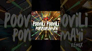 Poovili Poovili Ponnonamayi Remix 🎇 [upl. by Eggett777]