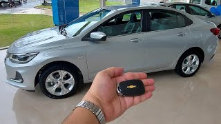 detalhes reais novo Chevrolet onix plus premier 1 prata switchblade 2022 R8L sedan [upl. by Groves]