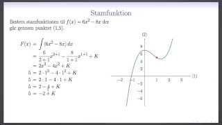 Integralregning L7  Bestem stamfunktion uden cas [upl. by Bev587]