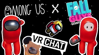 AMONG US x FALL GUYS meme  VRCHAT Twitch Highlights 19 [upl. by Naehs]