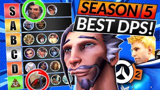 NEW SEASON 5 TIER LIST  BEST and WORST DPS HEROES Ranked  Overwatch 2 Meta Guide [upl. by Charis]