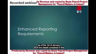 Enhanced Reporting Requirements [upl. by Ring]