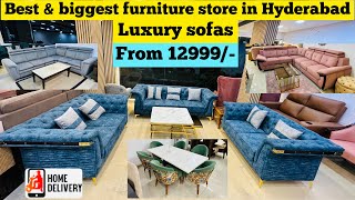 Biggest amp best luxury furniture store in Hyderabad 12999 Ali furniture amp recliners [upl. by Diann282]