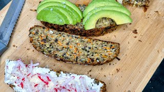 Cottage Cheese Oat Seeded Veggie Bread lowcarb weightloss WeightLossJourney [upl. by Edie]