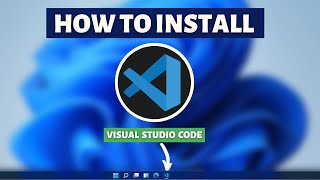 How Install Visual Studio Code on Windows 11 VS Code 2024 [upl. by Naot76]