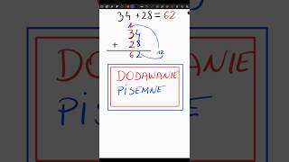 Dodawanie pisemne w słupku GTOcars matematyka [upl. by Attenod]