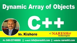 Dynamic Array of Objects in C  C Tutorial  Mr Kishore [upl. by Ordep]