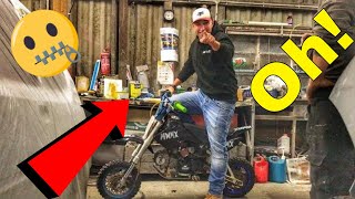 CHINESE PIT BIKE BUILD  DID WE FIX IT [upl. by Dorman]