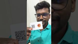 Smart Business Card With NFC Support 🙌 we tap cards shorts candid chandru [upl. by Siver]