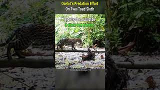 Ocelots Predation Effort on TwoToed Sloth [upl. by Yeffej]