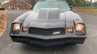 1981 Camaro Z28 for sale Merlin 496 ci built BAT Auction Dec 2023 [upl. by Iridissa]