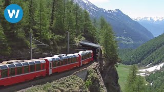 Worlds Most Beautiful Railway  The Bernina Express [upl. by Neetsirhc367]