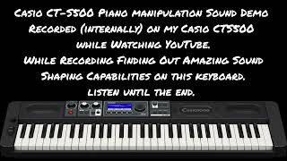 Casio Casiotone CTS500 Piano Manipulation Demo [upl. by Keldah]