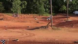 85cc dirt bike crash 405 [upl. by Ahsiekin]