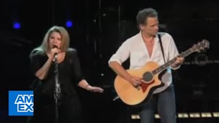 Stevie Nicks and Lindsey Buckingham Sing quotLandslidequot Live  American Express [upl. by Narda]