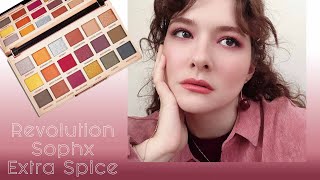 Revolution X Sophx Extra Spice Palette│6 Farklı Göz Makyajı 🎨 [upl. by Nosreve]