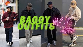 Baggy Outfit Ideas  Men Baggy Clothes Style Men Outfiters [upl. by Ayekim]