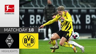 Borussia Mgladbach  Borussia Dortmund  42  Highlights  Matchday 18 – Bundesliga 202021 [upl. by Brocky]