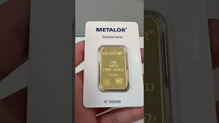 Bar of Gold 20g Metalor [upl. by Llerred]