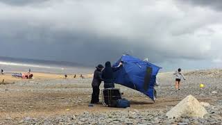 A Windy day at Westward Ho August 2017 [upl. by Letney]