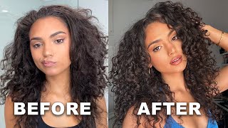 My Curly Hair Routine 🧡 Step by step wash day [upl. by Bergstrom]