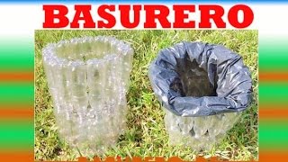 💚❤️ Como hacer una CESTA basurero con botellas de Plástico recicladas  DUMP BASKET with bottles [upl. by Eidaj602]