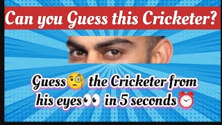 Can you Guess🧐 the Cricketer in 5 seconds from his eyes 👀Cricket quiz [upl. by Eikcid]