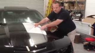 2010 2011 2012 2013 Camaro stripe Installation at Stripemancom [upl. by Akemit]