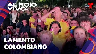 Hinchas colombianos lamentan la derrota en la final de Copa América [upl. by Winne]