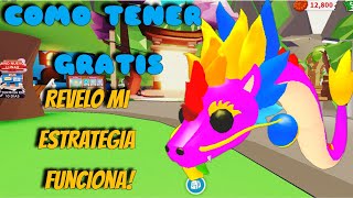 COMO CONSEGUIR DRAGON ARCOIRIS LUNAR FACIL REVELO MI ESTRATEGIA SI FUNCIONA ADOPT ME ROBLOX [upl. by Bertie]