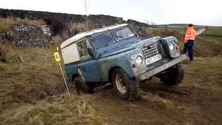 Land Rover Series 3 Off Road RTV Trial Feb 14 West Woodburn [upl. by Suiremed]