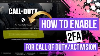 How to Enable 2FA for Call of Duty Activision StepbyStep Guide [upl. by Bryn86]