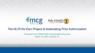 HIMSS 2022 Interoperability Showcase The HL7® Da Vinci Project amp Automating Prior Authorization [upl. by Einhpets]