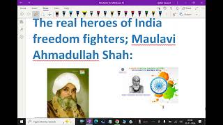 The real heroes of India freedom fighters Maulavi Ahmadullah Shah   125 freedomfighters upsc [upl. by Nap]