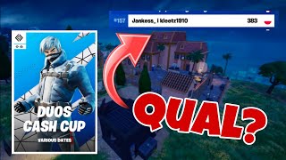 JAK PRAWIE ZAKWALIFIKOWALIŚMY SIĘ na FINAŁY DUO CASH CUPA w Fortnite 🏆 [upl. by Eirbua]