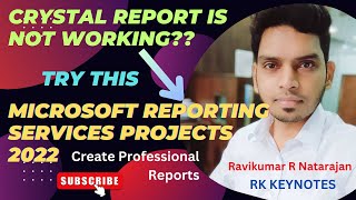 Solved Crystal Report Issue Microsoft Reporting Services Projects 2022  NET Visual Studio 2022 [upl. by Ennayar533]