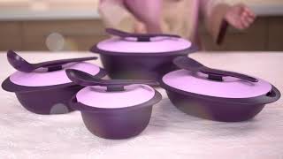 Tupperware Purple Royale Serveware [upl. by Traggat]