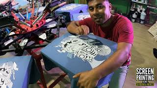 ESTAMPADO DE PLAYERAS  OAXACA  SCREEN PRINTING  SERIGRAFIA TUTORIA [upl. by Buddie]